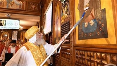 البابا تواضروس الثاني يدشن أيقونات كنيسة السيدة العذراء والأنبا أثناسيوس بمدينة نصر