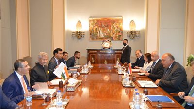 وزير الخارجية يعقد جلسة مباحثات موسعة مع نظيره الهندي│ صور