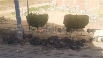 السيطرة على حريق حمولة سلك مواعين بالمنوفية 