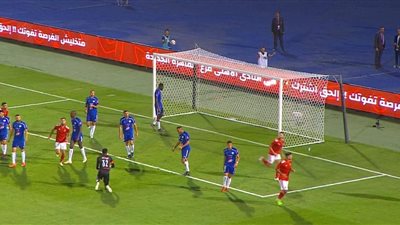 حمدي فتحي يسجل الهدف الثاني لـ الأهلي في شباك الاتحاد المنستيري