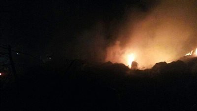 السيطرة على حريق شونة قش في أولاد صقر بالشرقية | صور