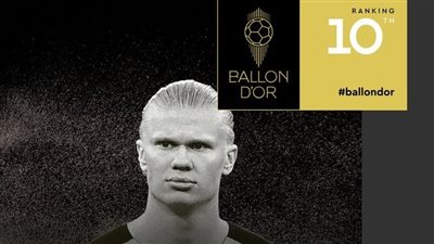 هالاند العاشر.. لوكا مودريتش التاسع وفينيسيوس الثامن في قائمة الكرة الذهبية 