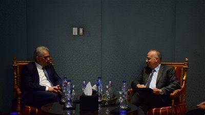 وزير الري يلتقي نظيره الفلسطيني لبحث التعاون المشترك