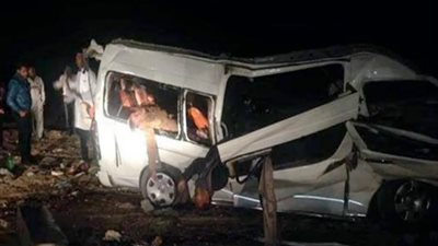 مصرع شخصين وإصابة 8 آخرين في تصادم ميكروباص بسيارة نقل في الجيزة 