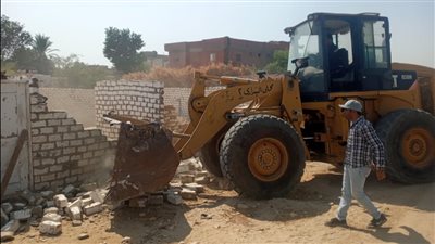 إزالة 10 حالات تعد على الأراضي الزراعية في أسيوط