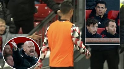 بسبب سلوكه.. تين هاج يستبعد كريستيانو رونالدو من مباراة تشيلسي