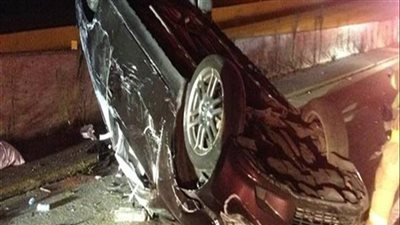 إصابة 6 أشخاص في حادث انقلاب سيارة بصحراوي البحيرة