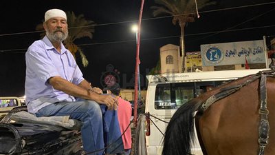 على شط الهواء.. عم حسن يجوب شوارع الإسكندرية بالحنطور منذ 50 عامًا: جهزت بناتي الأربعة منه | صور