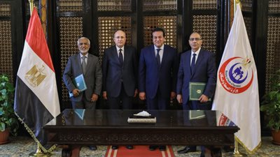 وزير الصحة يشهد توقيع بروتوكول تعاون بين اللجنة العليا للتخصصات الطبية والمجلس العربي للاختصاصات الصحية