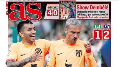 عودة جريزمان وتألق ديمبلي.. جولة في الصحف العالمية اليوم 