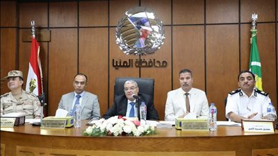 محافظ المنيا يشدد على رفع درجة الاستعداد تحسبًا لحدوث تقلبات في الحالة العامة للطقس