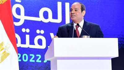 السيسي يصل إلى مقر انعقاد المؤتمر الاقتصادي مصر 2022 بالعاصمة الإدارية