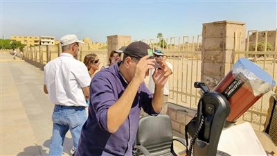 الآثار: توفير عدد كافٍ من التلسكوبات لزوار معابد الكرنك لمشاهدة ظاهرة كسوف الشمس
