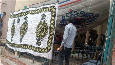 الاستعدادات النهائية لاستقبال مراسم عزاء والد عبد الله السعيد | فيديو