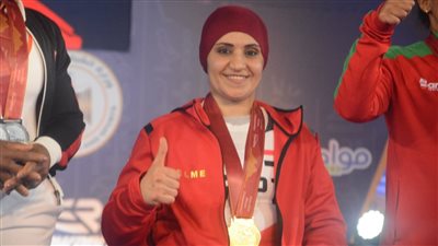 صباح عبد الفتاح: فخورة بذهبيتي في أولى مشاركاتي الدولية.. وأشكر الجهاز الفني على ثقته