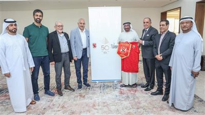 بعثة الأهلي في الإمارات تلبي دعوة الفريق ركن سعيد الرميثي على مأدبة غداء 