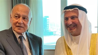 الأمين العام للجامعة العربية يلتقي وزير الخارجية الكويتي الجديد بالجزائر