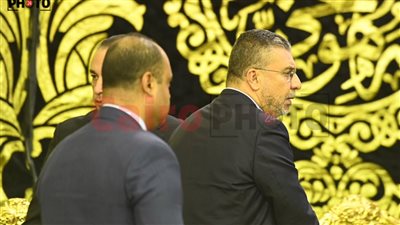 سامح عاشور وعمرو الليثي يشاركان في عزاء المحامي فريد الديب | صور