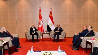 الرئيس السيسي يلتقي نظيره التونسي على هامش القمة العربية بالجزائر