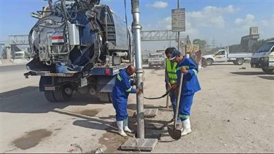 صرف الإسكندرية تواصل حالة الطوارئ بتطهير 350 مطبق وشنيشة وبيارة بعد أمطار أمس