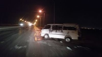 مصرع شاب وإصابة آخر في انقلاب سيارة ميكروباص بطنطا 