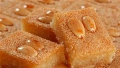 مقادير وطريقة عمل البسبوسة بالزبادي والطحينة