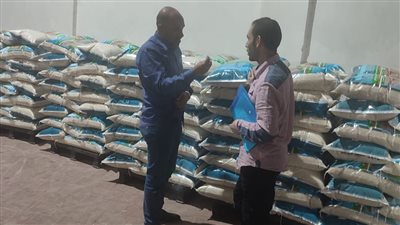 ضبط 8500 كيلو أرز أبيض داخل 3 مضارب خاصة بالبحيرة