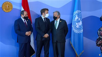 السيسي يستقبل نظيره الفرنسي ورئيسة المفوضية الأوروبية قبل انطلاق قمة المناخ COP 27