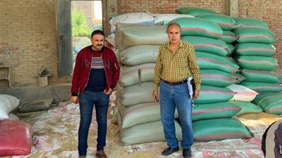 ضبط 30 طن أرز شعير قبل بيعها في السوق السوداء خلال حملة تموينية بالدقهلية