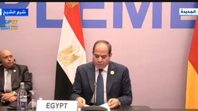 السيسي: نصيب الدول النامية من مشروعات الهيدروجين الأخضر مشروعين فقط