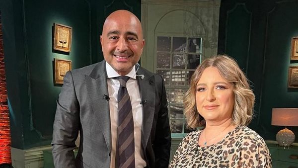 رولين القاسم مع الإعلامي