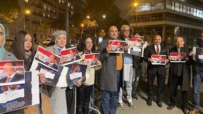 وقفة احتجاجية أمام السفارة المصرية في باريس ضد علاء عبد الفتاح │ صور