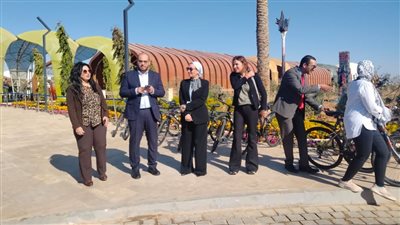 ياسمين فؤاد تسلم الفائزين بمسابقة وزارة البيئة 2000 دراجة هوائية | صور 