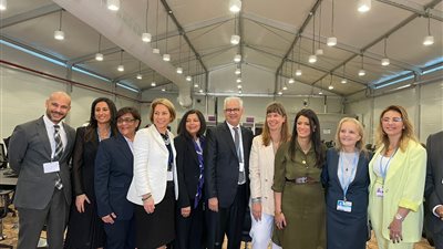 وزيرة التعاون الدولي تناقش الاستثمار في البنية التحتية للمياه من أجل تحقيق الأمن المائى