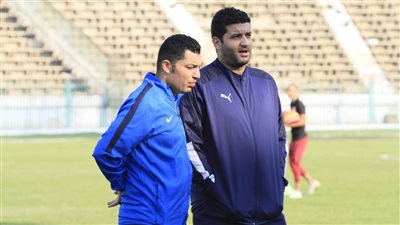 أمير عزمي مجاهد يقود المران الأول للسكة الحديد | صور