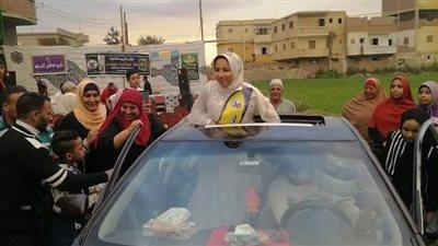 زفة عروسة.. أهالي قرية بالبحيرة يحتفلون بالطالبة ملك لحفظها القرآن الكريم | صور