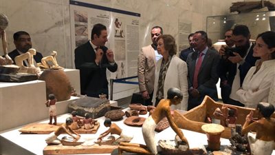 المتحف القومي للحضارة المصرية يستقبل ملكة إسبانيا