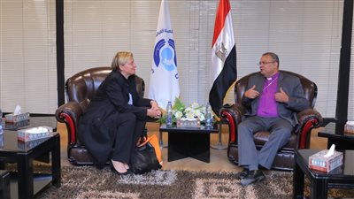 القس أندريه زكي يستقبل رئيسة مؤسسة خبز من أجل العالم