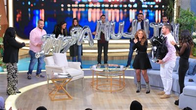 خطوبة رنا رئيس داخل استوديو برنامج معكم منى الشاذلي| فيديو صور