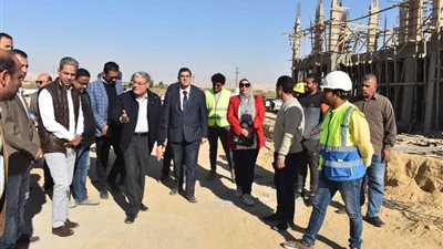 محافظ المنيا يتفقد محطة المعالجة الثلاثية بقرية شارونة ضمن مبادرة حياة كريمة