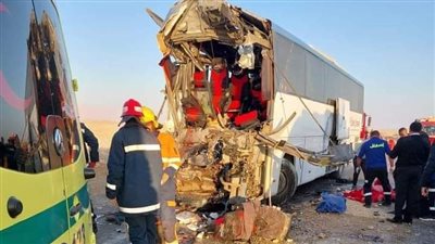 مصرع وإصابة 47 شخصًا في حادث تصادم أتوبيس بالبحر الأحمر 