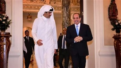 السيسي يجري اتصالا هاتفيًا مع أمير قطر تميم بن أحمد آل ثاني 