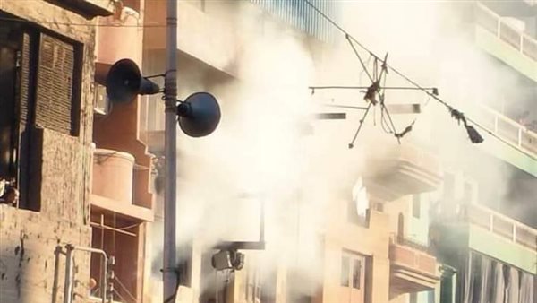 حريق في مصنع غزل