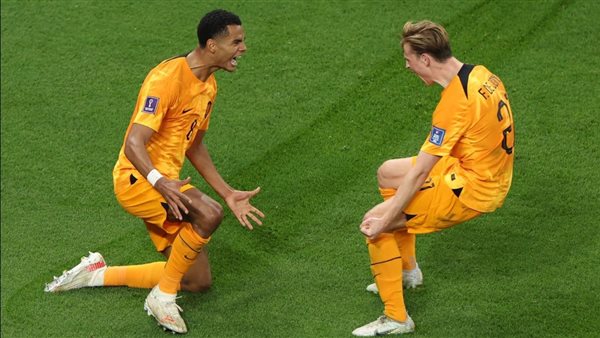 احتفال لاعبو هولندا