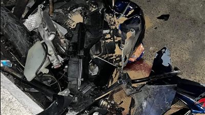 إصابة 13 شخصا في حادث تصادم سيارتين بأسيوط