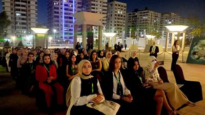 طلاب فنون جميلة حلوان يشاركون في معرض الفن بمتحف الحضارة المصرية| صور