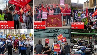 بريطانيا تشهد إضرابا عماليا في الكريسماس ونهائي كأس العالم لأول مرة