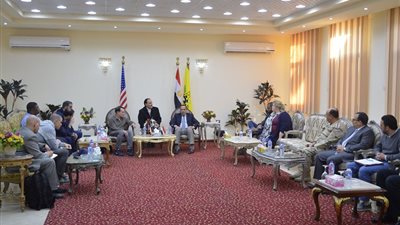 وفد من الكونجرس الأمريكي يزور شمال سيناء لتفقد بعض المشروعات (صورة)