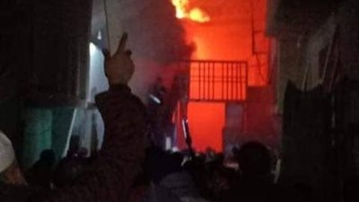 إصابة شخصين في حريق داخل مصنع بويات ومواد بناء بالمنوفية (تفاصيل)