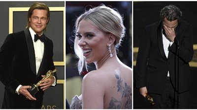 تأثر “الجوكر” وتاتو  سكارليت.. 100 صورة من حفل توزيع جوائز الأوسكار 2020 (صور)